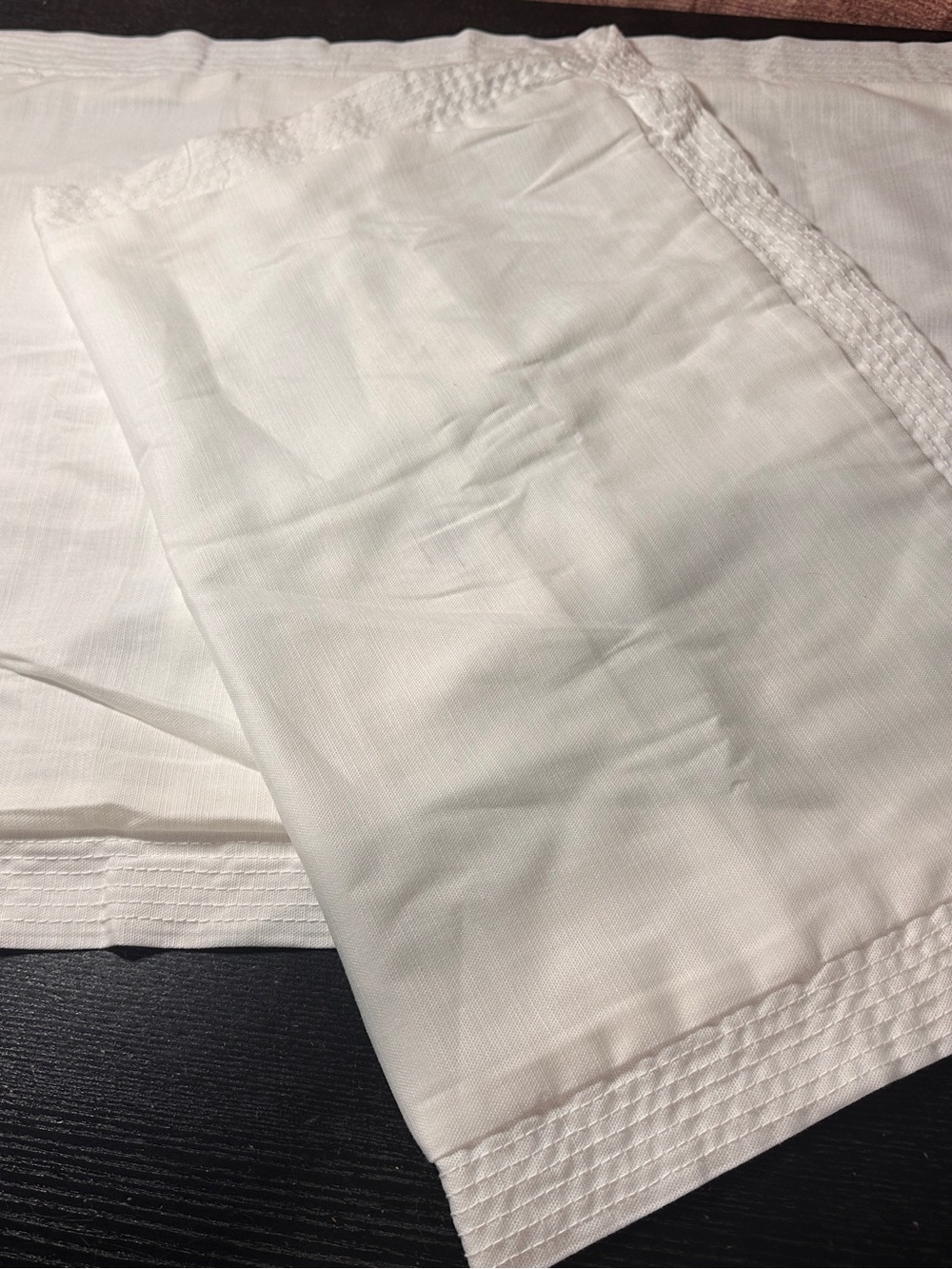 Threshold standard Queen Pillow Sham white cotton poly RN 17730